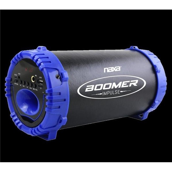 Naxa Electronics Naxa NAS-3084 BLUE LED Bluetooth Boom Box; Blue NAS-3084 BLUE